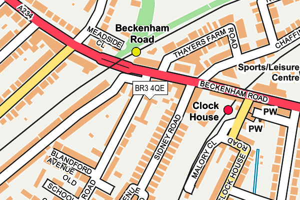 BR3 4QE map - OS OpenMap – Local (Ordnance Survey)