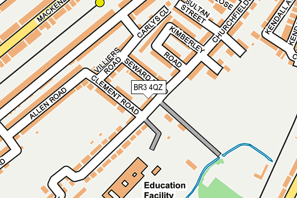 BR3 4QZ map - OS OpenMap – Local (Ordnance Survey)