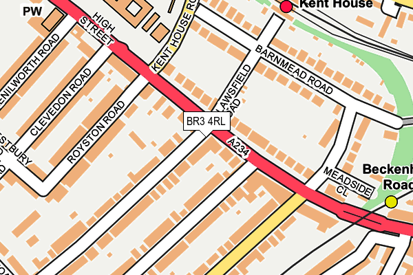 BR3 4RL map - OS OpenMap – Local (Ordnance Survey)