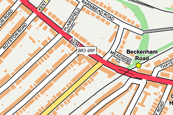 BR3 4RP map - OS OpenMap – Local (Ordnance Survey)