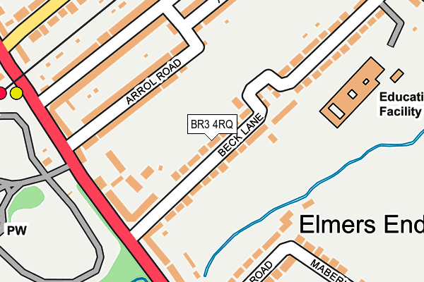BR3 4RQ map - OS OpenMap – Local (Ordnance Survey)
