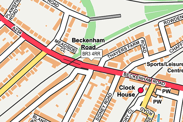 BR3 4RR map - OS OpenMap – Local (Ordnance Survey)