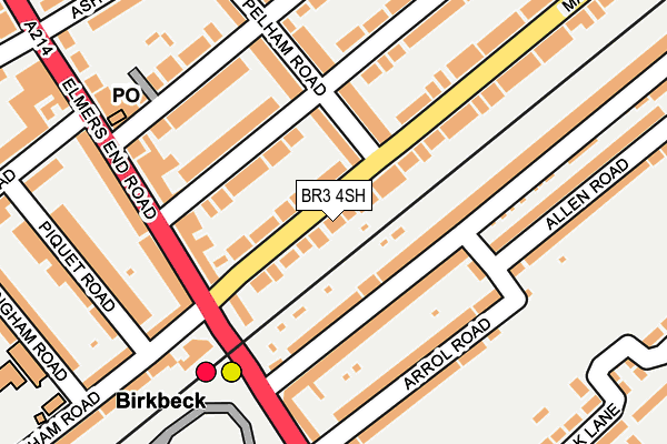 BR3 4SH map - OS OpenMap – Local (Ordnance Survey)