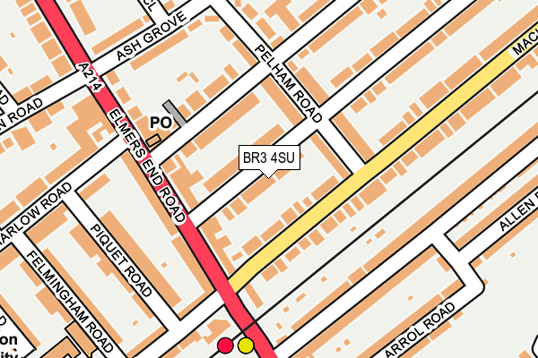 BR3 4SU map - OS OpenMap – Local (Ordnance Survey)