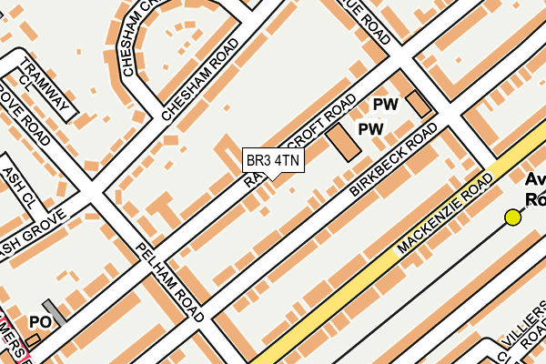 BR3 4TN map - OS OpenMap – Local (Ordnance Survey)