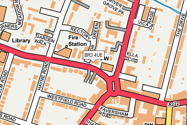BR3 4UE map - OS OpenMap – Local (Ordnance Survey)