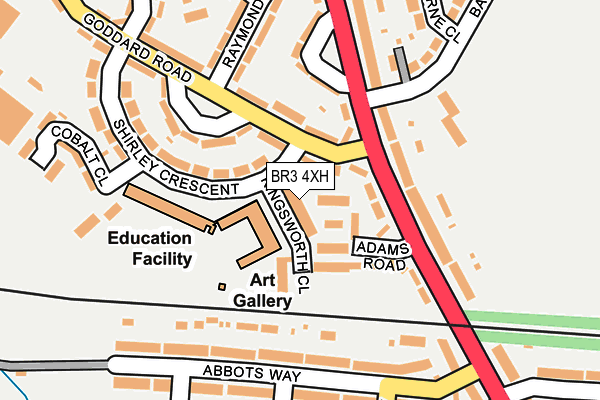 BR3 4XH map - OS OpenMap – Local (Ordnance Survey)