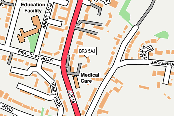 BR3 5AJ map - OS OpenMap – Local (Ordnance Survey)