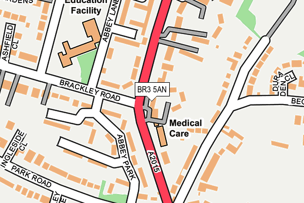 BR3 5AN map - OS OpenMap – Local (Ordnance Survey)