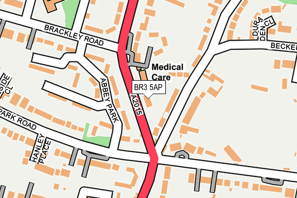 BR3 5AP map - OS OpenMap – Local (Ordnance Survey)