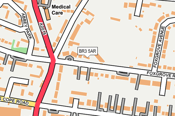 BR3 5AR map - OS OpenMap – Local (Ordnance Survey)
