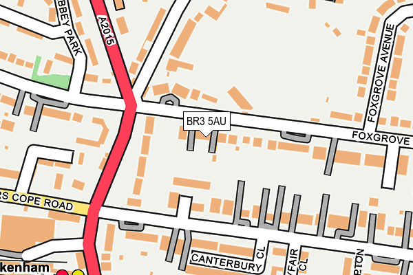 BR3 5AU map - OS OpenMap – Local (Ordnance Survey)