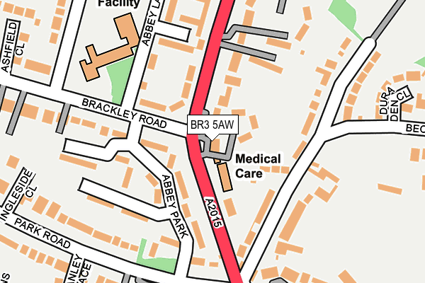 BR3 5AW map - OS OpenMap – Local (Ordnance Survey)