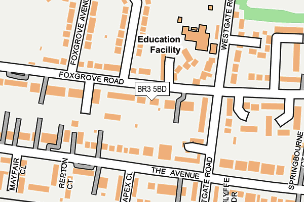 BR3 5BD map - OS OpenMap – Local (Ordnance Survey)