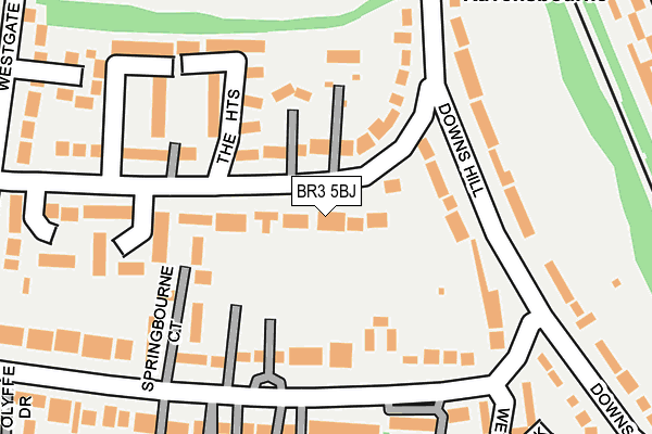 BR3 5BJ map - OS OpenMap – Local (Ordnance Survey)