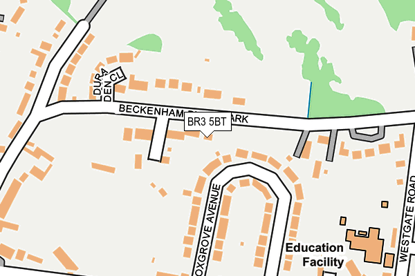 BR3 5BT map - OS OpenMap – Local (Ordnance Survey)