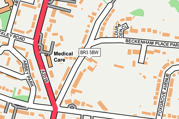 BR3 5BW map - OS OpenMap – Local (Ordnance Survey)