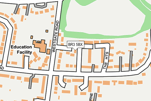 BR3 5BX map - OS OpenMap – Local (Ordnance Survey)