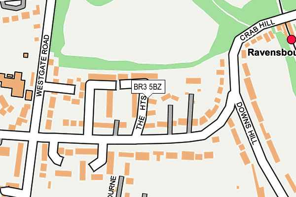 BR3 5BZ map - OS OpenMap – Local (Ordnance Survey)