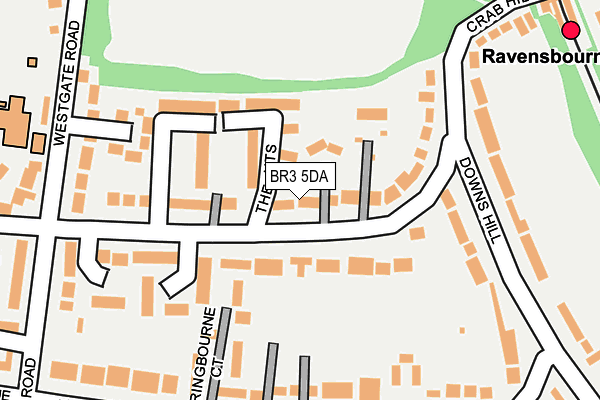 BR3 5DA map - OS OpenMap – Local (Ordnance Survey)