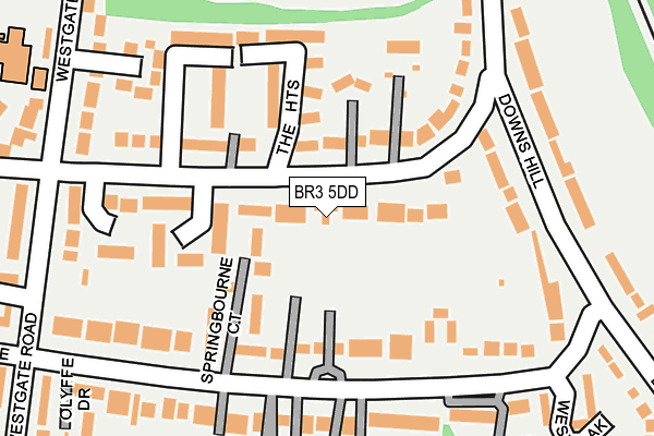 BR3 5DD map - OS OpenMap – Local (Ordnance Survey)