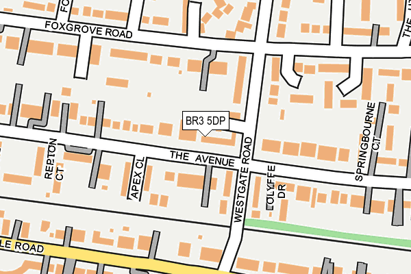 BR3 5DP map - OS OpenMap – Local (Ordnance Survey)