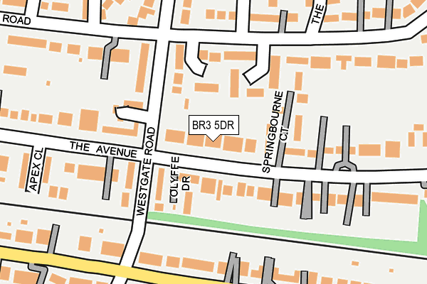 BR3 5DR map - OS OpenMap – Local (Ordnance Survey)