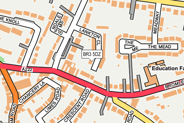 BR3 5DZ map - OS OpenMap – Local (Ordnance Survey)