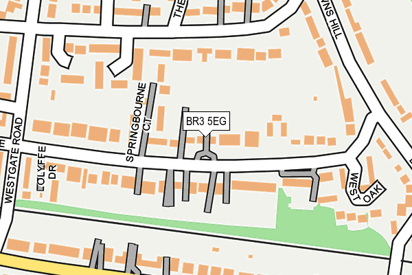 BR3 5EG map - OS OpenMap – Local (Ordnance Survey)