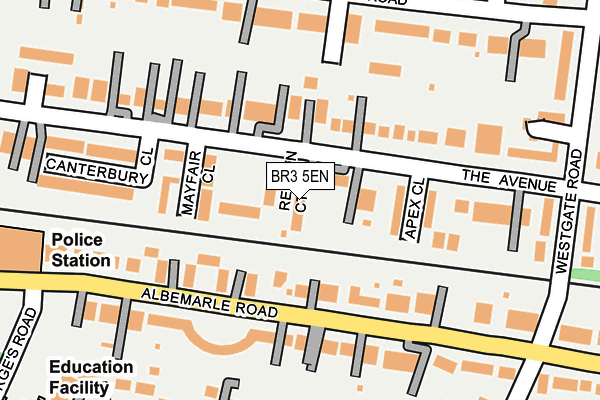 BR3 5EN map - OS OpenMap – Local (Ordnance Survey)