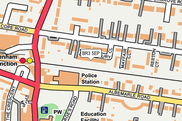 BR3 5EP map - OS OpenMap – Local (Ordnance Survey)