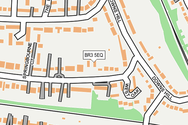 BR3 5EQ map - OS OpenMap – Local (Ordnance Survey)