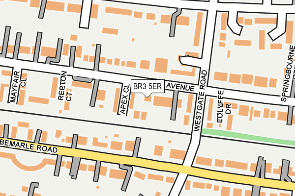 BR3 5ER map - OS OpenMap – Local (Ordnance Survey)