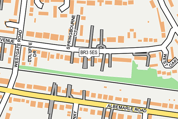 BR3 5ES map - OS OpenMap – Local (Ordnance Survey)