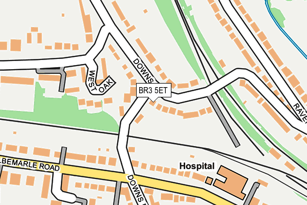BR3 5ET map - OS OpenMap – Local (Ordnance Survey)