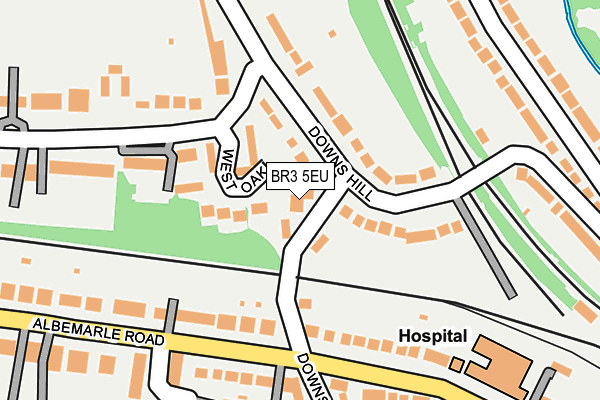 BR3 5EU map - OS OpenMap – Local (Ordnance Survey)