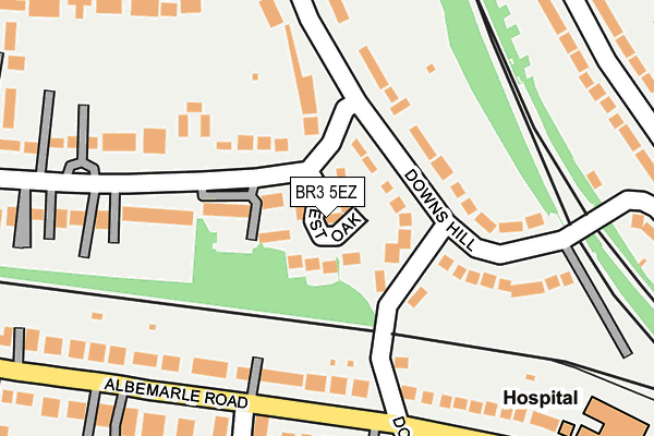 BR3 5EZ map - OS OpenMap – Local (Ordnance Survey)