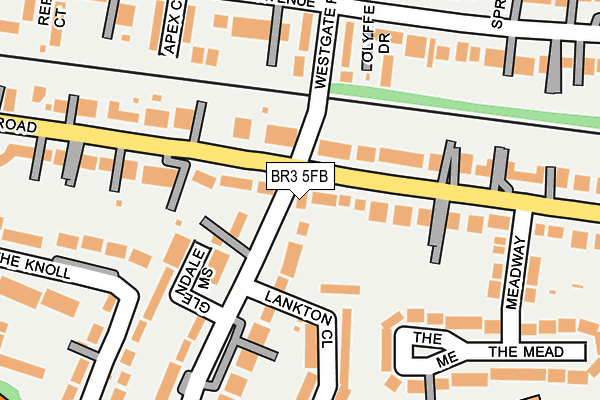 BR3 5FB map - OS OpenMap – Local (Ordnance Survey)