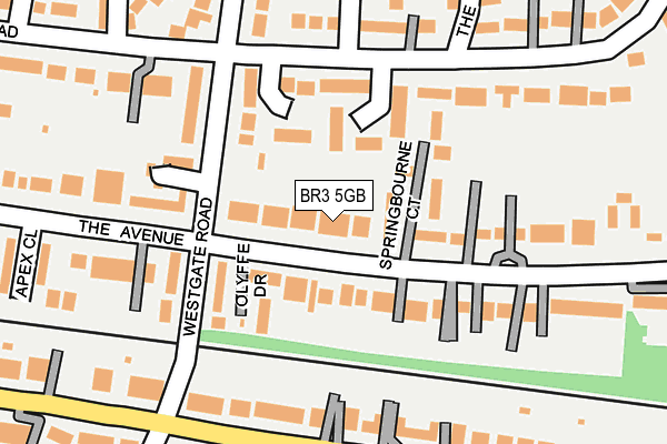 BR3 5GB map - OS OpenMap – Local (Ordnance Survey)