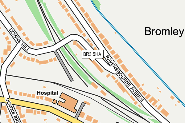 BR3 5HA map - OS OpenMap – Local (Ordnance Survey)