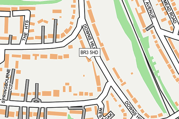 BR3 5HD map - OS OpenMap – Local (Ordnance Survey)