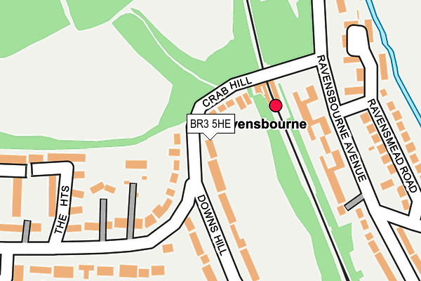 BR3 5HE map - OS OpenMap – Local (Ordnance Survey)