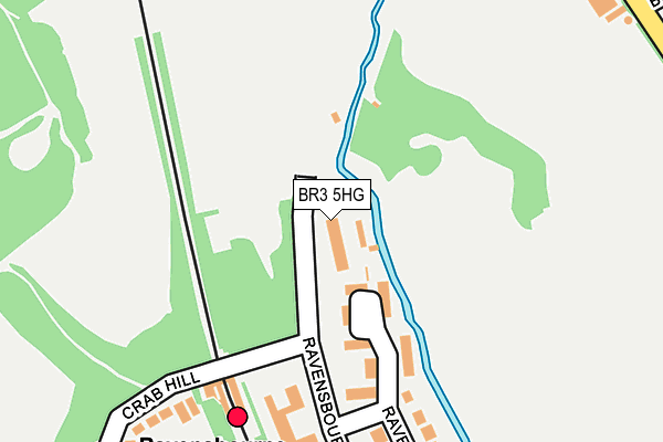 BR3 5HG map - OS OpenMap – Local (Ordnance Survey)