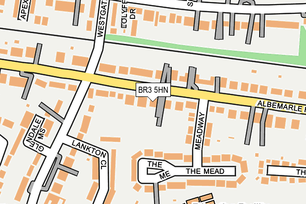 BR3 5HN map - OS OpenMap – Local (Ordnance Survey)