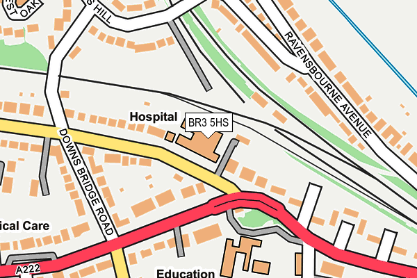 BR3 5HS map - OS OpenMap – Local (Ordnance Survey)