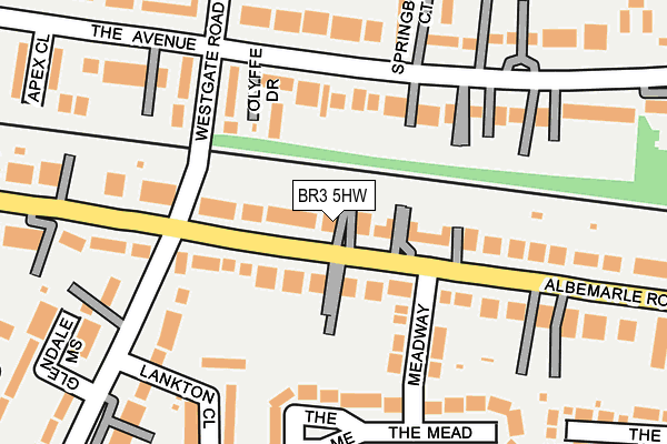 BR3 5HW map - OS OpenMap – Local (Ordnance Survey)
