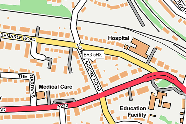 BR3 5HX map - OS OpenMap – Local (Ordnance Survey)