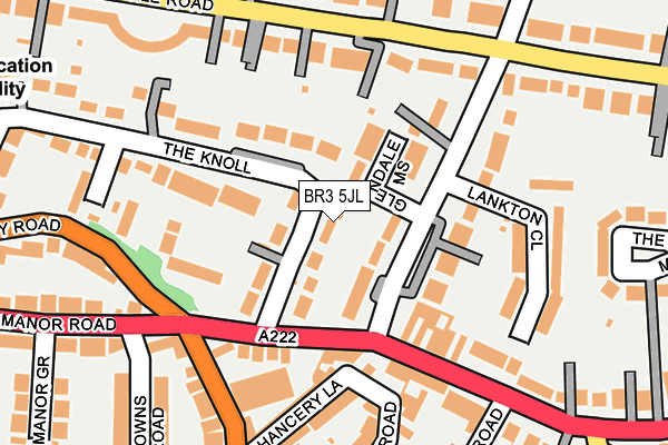 BR3 5JL map - OS OpenMap – Local (Ordnance Survey)