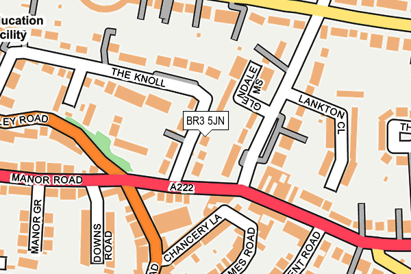 BR3 5JN map - OS OpenMap – Local (Ordnance Survey)