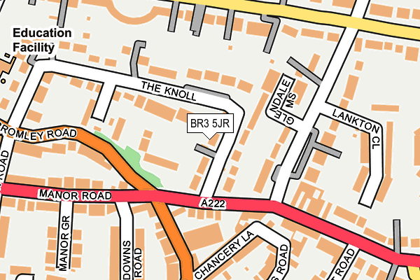 BR3 5JR map - OS OpenMap – Local (Ordnance Survey)